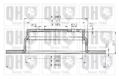 Тормозной диск QUINTON HAZELL BDC3914