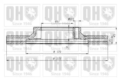 Тормозной диск QUINTON HAZELL BDC3916