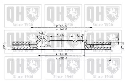 Тормозной диск QUINTON HAZELL BDC3920