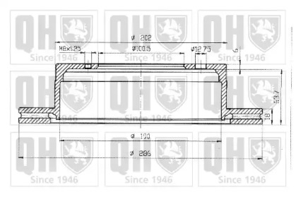 Тормозной диск QUINTON HAZELL BDC3922