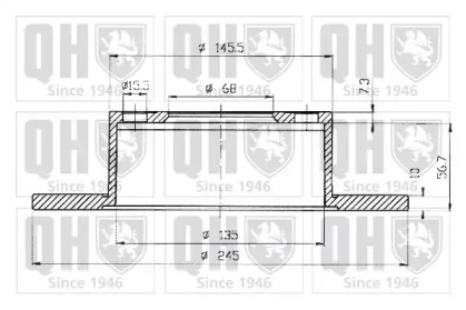 Тормозной диск QUINTON HAZELL BDC3929