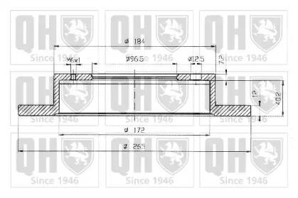 Тормозной диск QUINTON HAZELL BDC3956