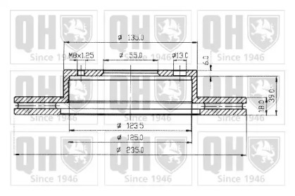 Тормозной диск QUINTON HAZELL BDC3960