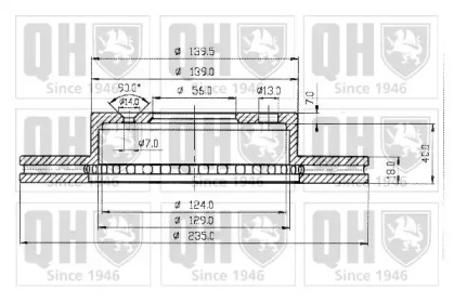 Тормозной диск QUINTON HAZELL BDC4276