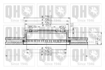 Тормозной диск QUINTON HAZELL BDC4294