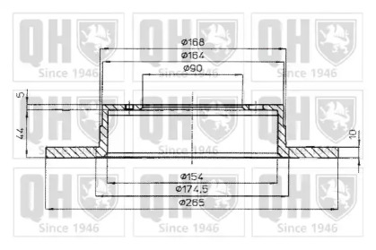 Тормозной диск QUINTON HAZELL BDC4297