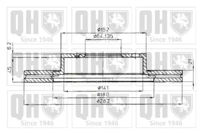 Тормозной диск QUINTON HAZELL BDC4313