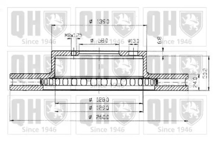 Тормозной диск QUINTON HAZELL BDC4328