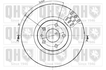 Тормозной диск QUINTON HAZELL BDC4355