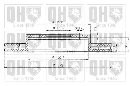 Тормозной диск QUINTON HAZELL BDC4364