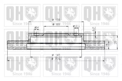 Тормозной диск QUINTON HAZELL BDC4382