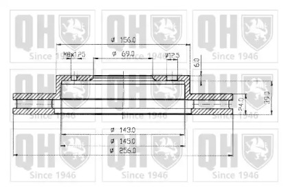 Тормозной диск QUINTON HAZELL BDC4383