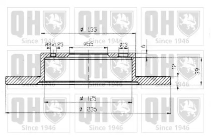 Тормозной диск QUINTON HAZELL BDC4389