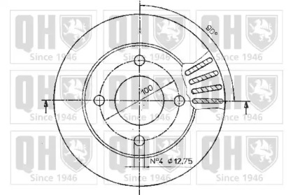 Тормозной диск QUINTON HAZELL BDC4393