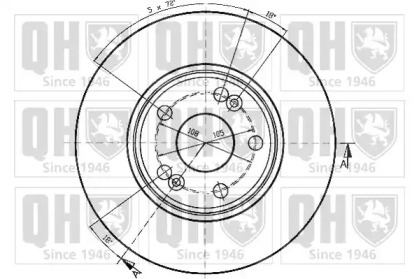 Тормозной диск QUINTON HAZELL BDC4406