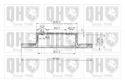 Тормозной диск QUINTON HAZELL BDC4410