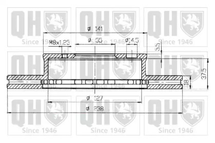 Тормозной диск QUINTON HAZELL BDC4415