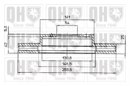 Тормозной диск QUINTON HAZELL BDC4418