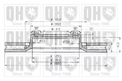 Тормозной диск QUINTON HAZELL BDC4507