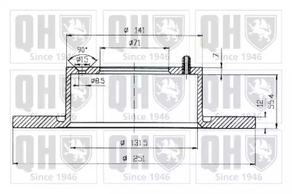 Тормозной диск QUINTON HAZELL BDC4530