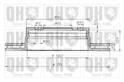 Тормозной диск QUINTON HAZELL BDC4536