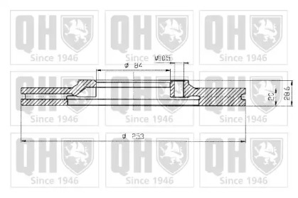 Тормозной диск QUINTON HAZELL BDC4585