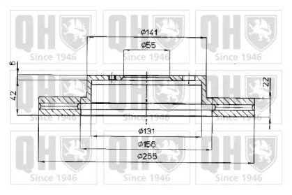 Тормозной диск QUINTON HAZELL BDC4587