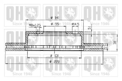 Тормозной диск QUINTON HAZELL BDC4591