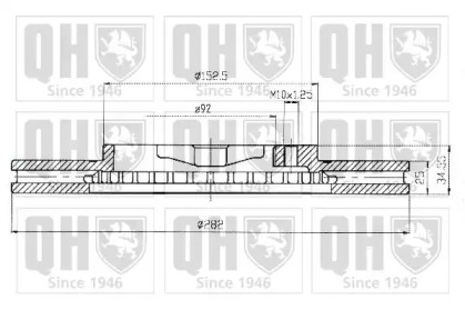 Тормозной диск QUINTON HAZELL BDC4597