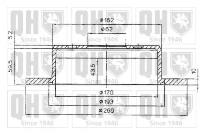 Тормозной диск QUINTON HAZELL BDC4613