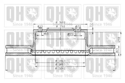 Тормозной диск QUINTON HAZELL BDC4636