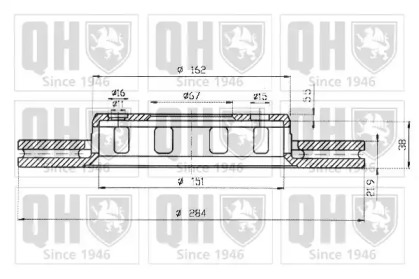 Тормозной диск QUINTON HAZELL BDC4638