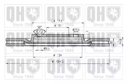 Тормозной диск QUINTON HAZELL BDC4641