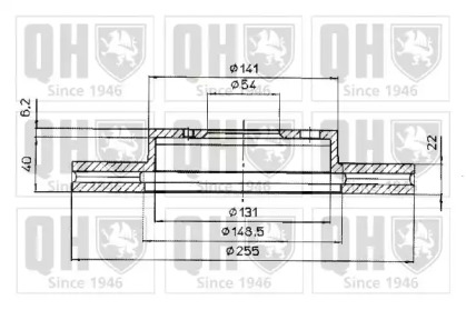 Тормозной диск QUINTON HAZELL BDC4644