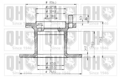 Тормозной диск QUINTON HAZELL BDC4659