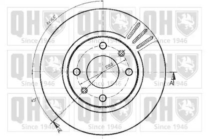 Тормозной диск QUINTON HAZELL BDC4664