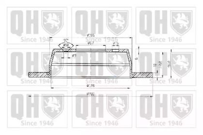 Тормозной диск QUINTON HAZELL BDC4671