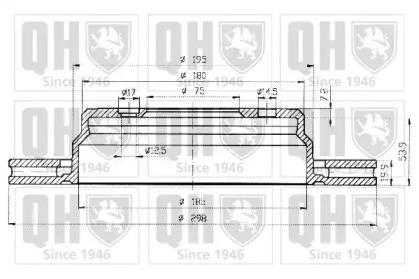 Тормозной диск QUINTON HAZELL BDC4677