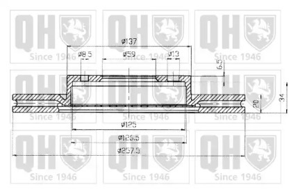 Тормозной диск QUINTON HAZELL BDC4681