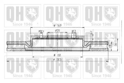 Тормозной диск QUINTON HAZELL BDC4683