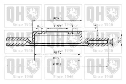 Тормозной диск QUINTON HAZELL BDC4684