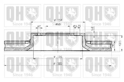 Тормозной диск QUINTON HAZELL BDC4728