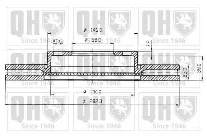 Тормозной диск QUINTON HAZELL BDC4731