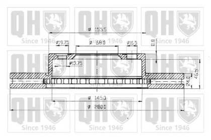 Тормозной диск QUINTON HAZELL BDC4732