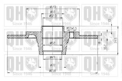 Тормозной диск QUINTON HAZELL BDC4738