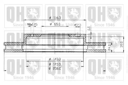 Тормозной диск QUINTON HAZELL BDC4775