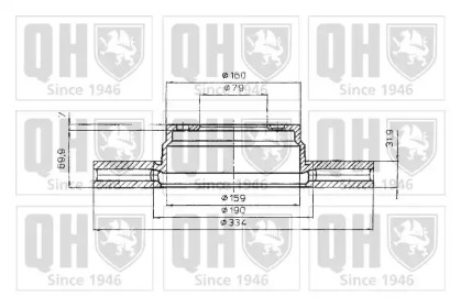 Тормозной диск QUINTON HAZELL BDC4785