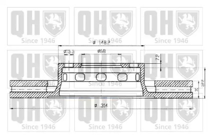 Тормозной диск QUINTON HAZELL BDC4788