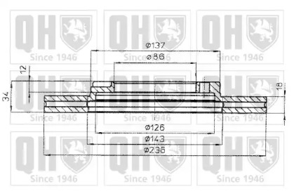 Тормозной диск QUINTON HAZELL BDC4793