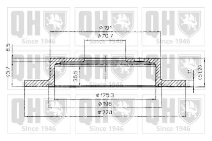 Тормозной диск QUINTON HAZELL BDC4798